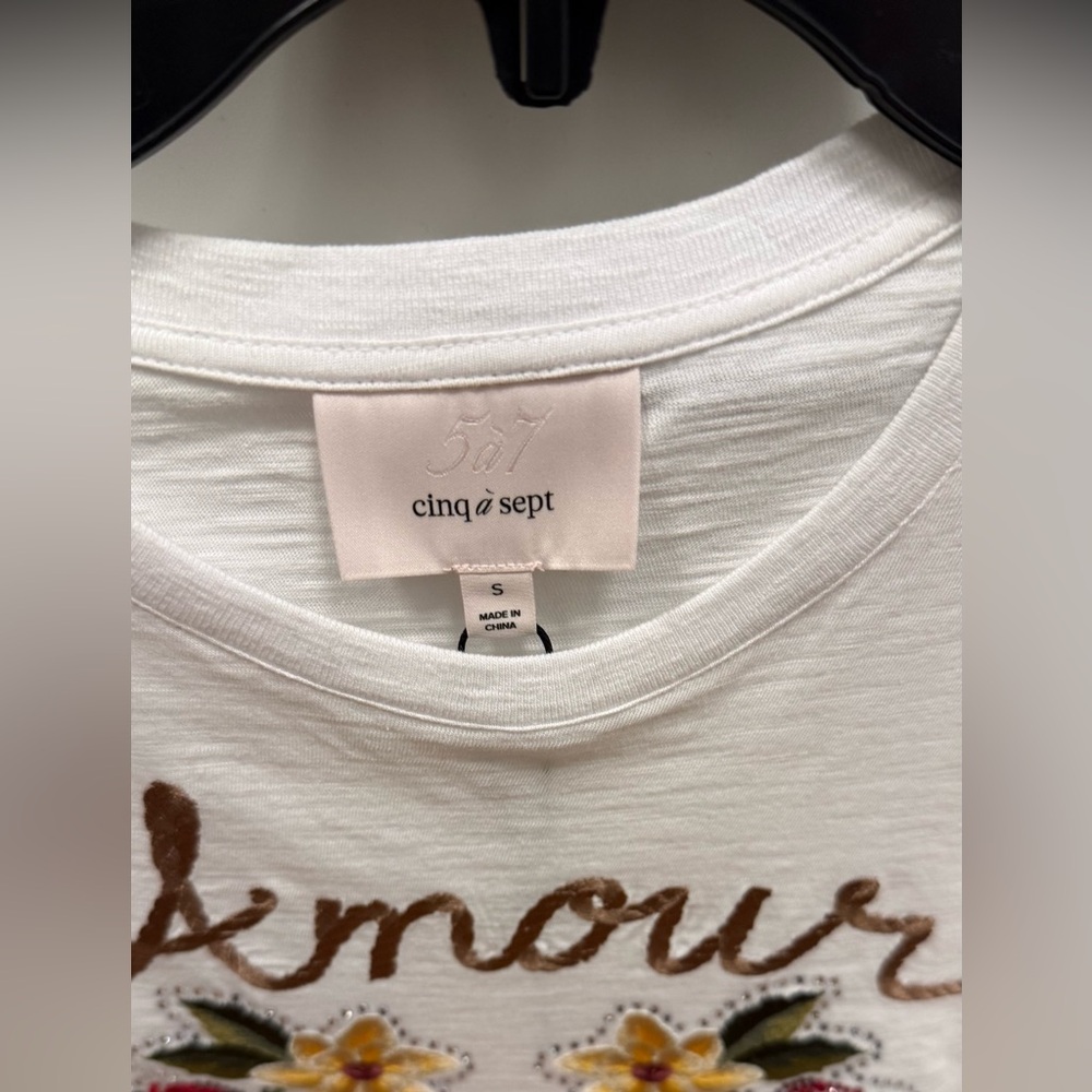 NWTA Cinq à Sept Western Amour Shrunken Tee - Picture 6 of 8